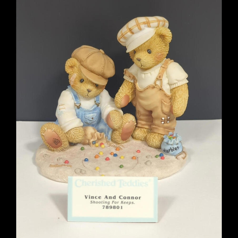 CHERISHED TEDDIES Vince & Connor "Shooting For Keeps" #789801 2001